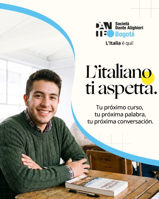 L’italiano ti aspetta. 🇮🇹Un nuevo ciclo para empezar, retomar o seguir avanzando en italiano.📅 14 de octubre al 25 de noviembre📚 Dos días por semana 🕐 Lunes y miércoles: 8:00 a.m. a 10:10 a. m. y de 6:00 p.m. a 8:10 p.m.📝 Inscripciones hasta el 13 de octubre.📲 (+57) 314 394 4450Del 8 al 10 de octubre estaremos cerrados por semana de receso pero las inscripciones continuarán online.Ci vediamo in classe. 🇮🇹